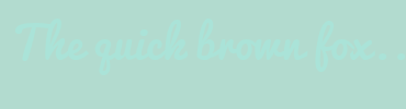 Image with Font Color AAE3D8 and Background Color B2DBCF